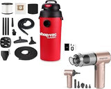 Shop-Vac 5 Gallon 5.5 Peak HP Wall Mountable Wet/Dry Vacuum and S4 Handheld Car Vacuum Cleaner Cordless (Champagne)