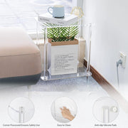 Acrylic 2 Tier Side Table by POCREATION – #911, Model POCREATIONuz32h0vksn