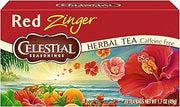 Celestial Seasonings Tea No Caffeine Herbal Tea, Red Zinger 20 ea (Pack of 2)