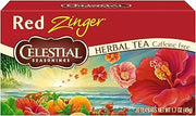 Celestial Seasonings Tea Caffeine Free Herbal Tea, Red Zinger 20 ea (Packs of 3)