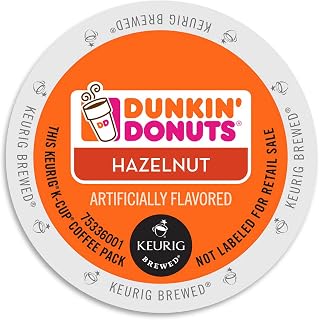 Dunkin' Dunkin Donuts Hazelnut, Flavored Coffee K-Cups for Keurig K Cup Brewers (96 Count)