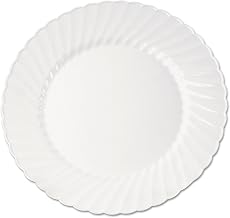 Wna Cw9180w Classicware Plastic Plates 9 Inches White Round 10/Pack