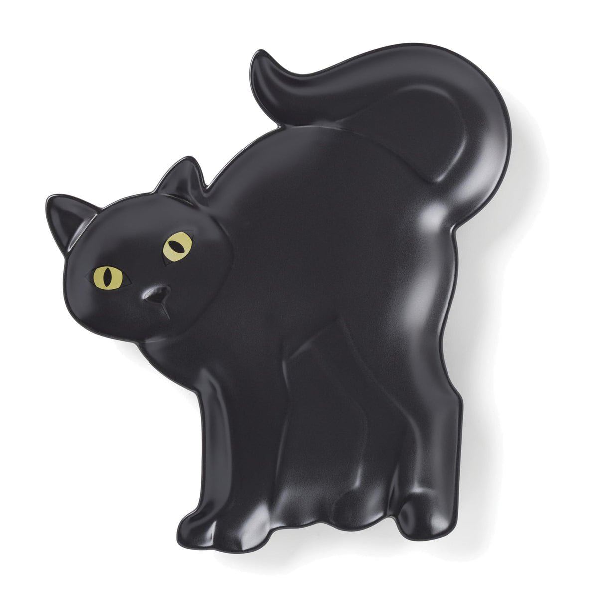 Halloween Cat Hors Doeuvres Tray by Lenox – 12.5" x 12.5" x 1.3", Porcelain, Black, Model 899236