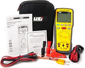 UEi Test Instruments UEi IRT807 Insulation Resistance Tester 1000V AC/DC, Advanced Megohmmeter Measures Insulation Resistance Up to 2GΩ, Voltage Testing Up to 1000V