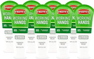 O'Keeffe's K0290004-8 Working Hands Hand Cream Tube (8 Pack), 3 oz