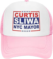 Curtis Sliwa for NYC Mayor Trucker Hat New York City 2026 Election Hats Adjustable Mesh Back Baseball Cap