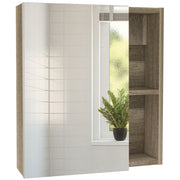 DEPOT E-SHOP Weathered Oak / 17.7"W x 19.5"H x 5.4"D / Modern Medicine Cabinets