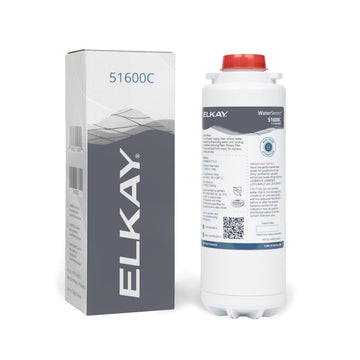 Genuine WaterSentry High Capacity Replacement Filter by Elkay – 1 Count (Pack of 1), Plastic, White, Model 51600C