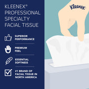 Professional Facial Tissue by Kleenex – 48 Count (Pack of 64), Paper, White, Pack of 3072, Model 21195
