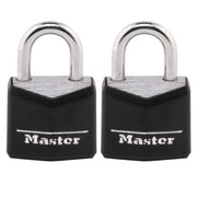Master Lock 1 / 2 Count (Pack of 1) / Black Keyed Padlocks