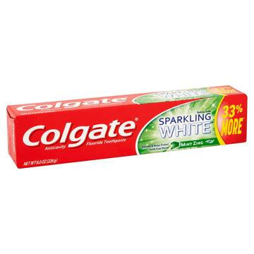 Sparkling Mint Zing Gel Toothpaste by Colgate – 8 Ounce (Pack of 1), Red