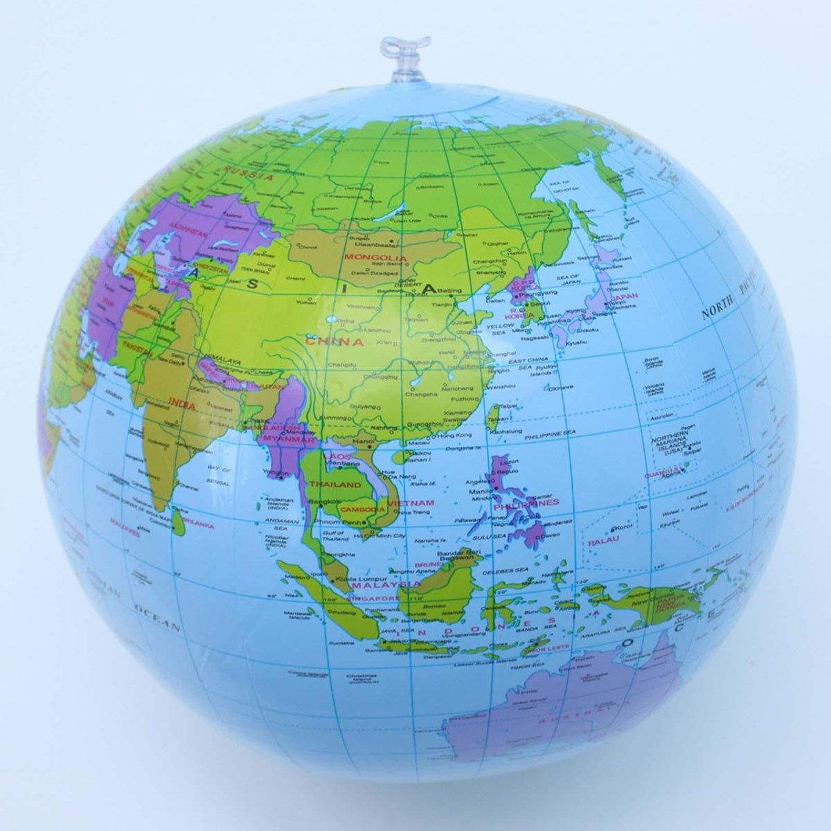 Inflatable 16 Inches PVC Balloon Toy Geography Easy to Read Globe by Chosertory – 40cm, As Shown, Model 57079786136576888