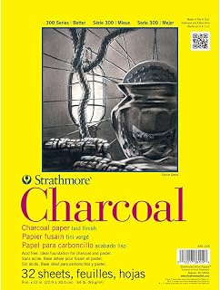 Strathmore 300 Series 9" x 12" Charcoal Pad, 12 Pack