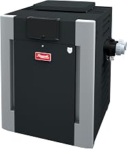 Raypak 360k BTU Pool & Spa Heater, Natural Gas, Polymer Header, Cupronickel Tubing, Digital Control, 0-1999 ft. Elevation