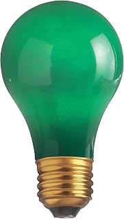 Satco S4982 40 Watt A19 Incandescent Light Bulb, Ceramic Green
