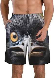 Mens Bathing Shorts Quick Dry Swim Trunks Beach Board Short Pants | Emu Hawaiian Swimming Shorts With Pockets Lining Summer Swimsuit Outfit For Men