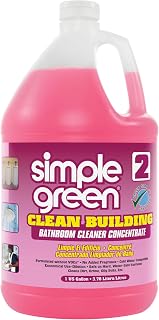 Simple Green 11101CT Clean Building Bathroom Cleaner Concentrate, Unscented, 1gal Bottle