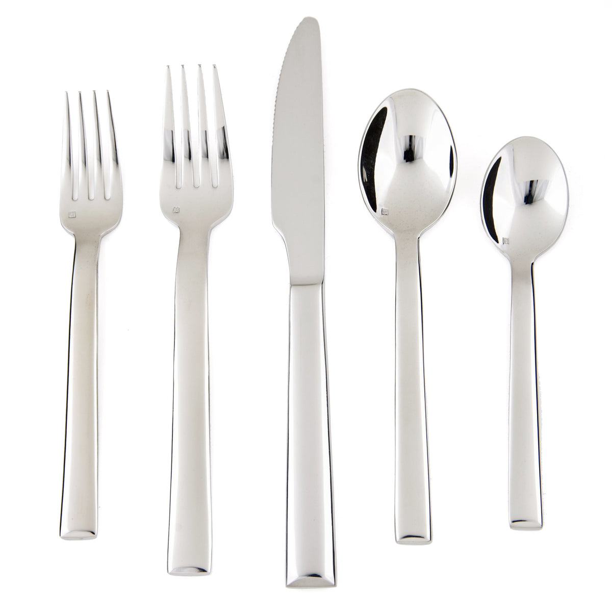 Still 18/10 Stainless Steel Flatware Solid Handle Table Knife by Fortessa – Table Knife, Stainless Steel, Silver, Pack of 12, Model 1.5.118.00.005