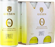 Giesen Non-Alcoholic Sauvignon Blanc Spritz, 250mL Slim Cans, 4 Pack | Lightly Sparkling, Alcohol Removed, Low Calorie, from New Zealand