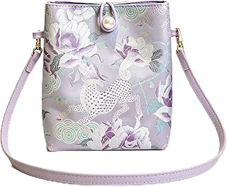 Cowhide PU Intangible Cultural Heritage Bag Chinese Women Retro Handbag