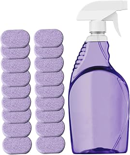 Splash Spray Cleaner Bottle with 18PCS Cleaning Tablets Multi Purpose Kitchen Cleaner Spray for Oven Kitchen Bathroom