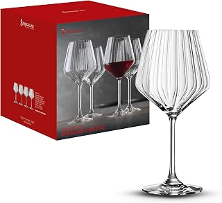 Spiegelau LifeStyle 4450170 Red Wine Glasses 640 ml Burgundy Crystal Glass Wine Glasses Red Wine Dishwasher Safe