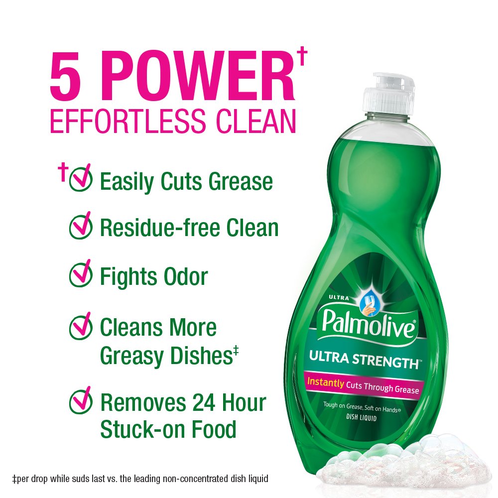 Ultra Dish Soap by Palmolive – 10 Ounce (Pack of 1), Green, Model 04267