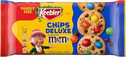 Keebler Chips Deluxe Cookies Made with M&M’s, Chocolate Chip Cookies Made with M&M’s, Family Size, 14.6 oz