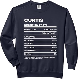 Curtis Nutrition Facts Name Comfort Colors Adult Sweatshirt