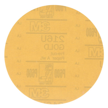 Hookit Gold Disc by 3M – 6, solid, Gold, Pack of 50, Model 00923