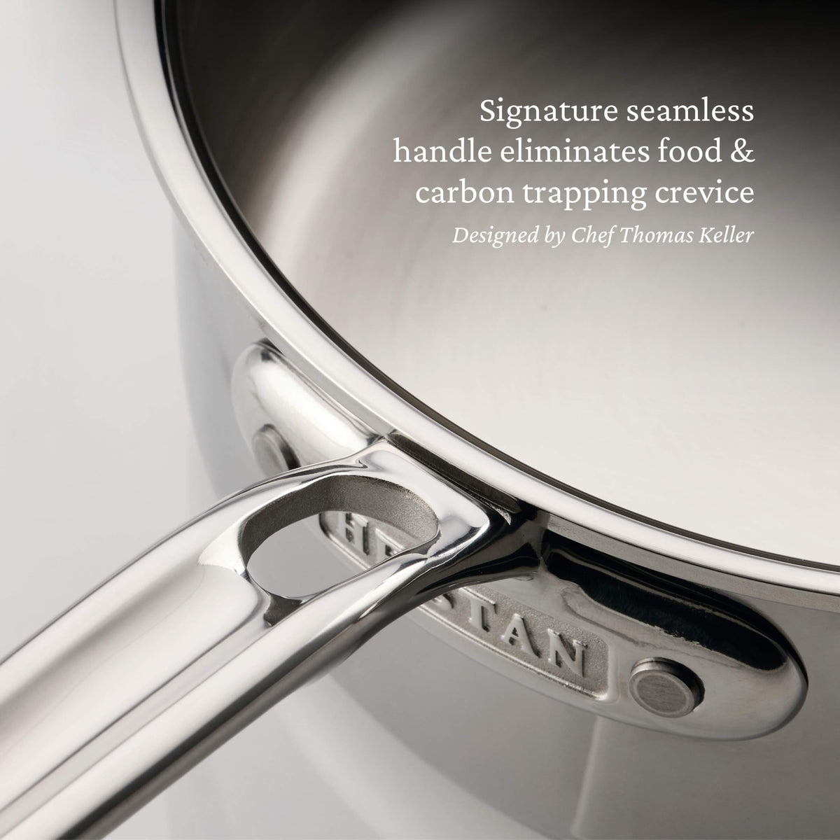 ProBond Luxe 5-Piece Professional Clad Stainless Steel Cookware Set by Hestan – Medium, Stainless Steel, Multicolor, Model 31767