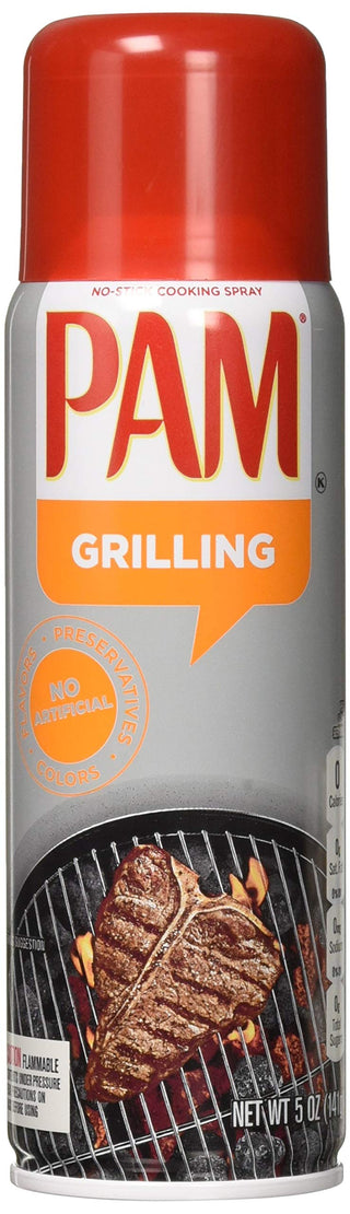 COOKING SPRAY FOR GRILLING 6 PACK by PAM – 5 Ounce (Pack of 6), Pack of 6, Model PAM1004/100/101