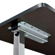 Mobile Overbed Table with H-Base by Global Industrial – 31.5"L x 15"W x 5.12"H, Walnut, Walnut Top, Model YUE6110
