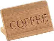CAL-MIL 606-1 Coffee Sign, Bamboo, 3" x 2"