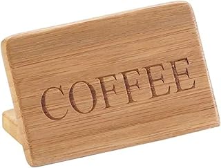 CAL-MIL 606-1 Coffee Sign, Bamboo, 3" x 2"