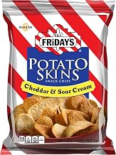 TGI Fridays Cheddar and Sour Cream Potato Skins - 3 oz. bag, 6 per case