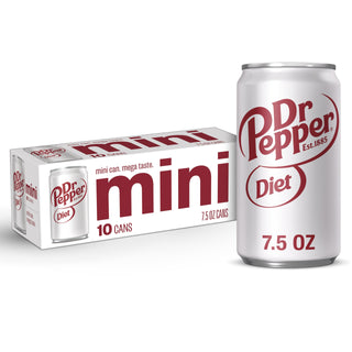 Diet Soda by Dr Pepper – 7.5 Fl Oz (Pack of 10), Rich Brown, Pack of 10