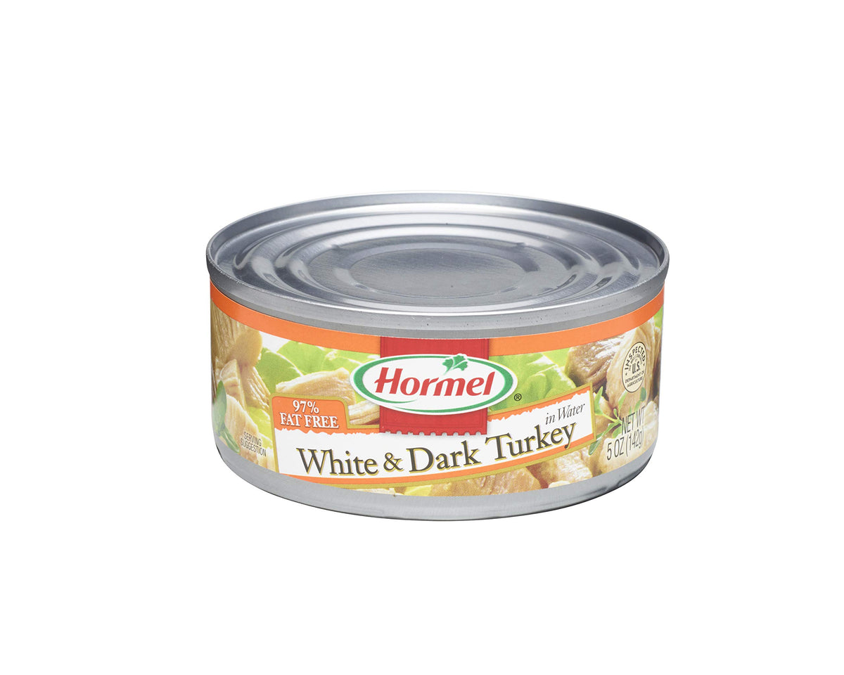 Hormel White & Dark Turkey / 60 Ounce (Pack of 12) / 12 Spiced Meat