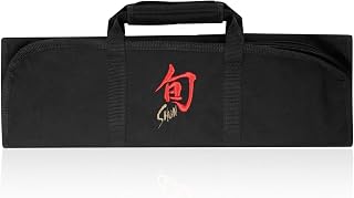 Shun Knife Roll, 8 Slot Kitchen Knife Holder, Carrying Case for Culinary Students and Professional Chefs, Sturdy Construction