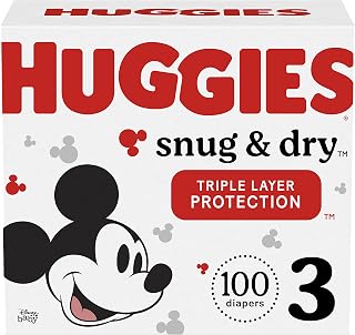HUGGIES Snug & Dry Diapers, Size 3