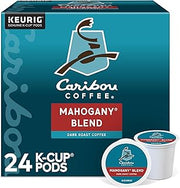 Caribou Coffee Single-Serve Coffee K-Cup® Pods, Mahogany, Carton Of 24