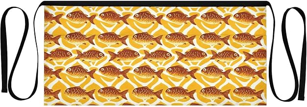 Kitchen Apron Taiyaki | Unisex Server Apron with 3 Pockets, Adjustable for Waiters, Gardeners, Kitchen, BBQ, Painting and Restaurant Work
