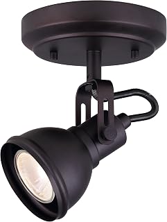 Canarm ICW622A01ORB10 LTD Polo 1 Light Ceiling/Wall, Oil Rubbed Bronze with Adjustable Head , Oil-rubbed Bronze