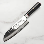 Mizu SG2 7" Santoku Knife by MIYABI – 7", Premium SG2 Micro-Carbide Powder Stainless Steel, Black & Stainless Steel, Model 1012484