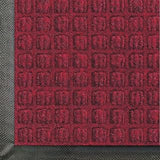 WaterHog Commercial-Grade Entrance Mat, Indoor/Outdoor Floor Mat 5' Length x 3' Width, Red/Black by M+A Matting