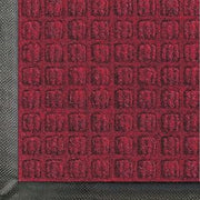 WaterHog Commercial-Grade Entrance Mat, Indoor/Outdoor Floor Mat 5' Length x 3' Width, Red/Black by M+A Matting