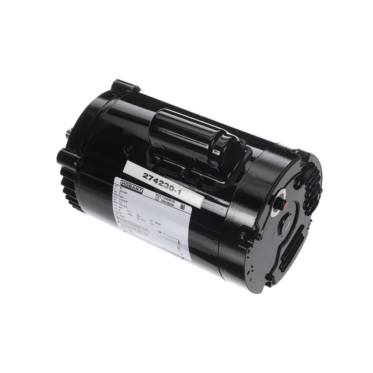 Motor, 2Hp 208-240V, 60Hz - Genuine OEM Replacement Part by Hobart – Model 00-274230-00001