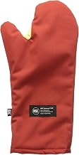 San Jamar CTC17 Cool Touch Conventional Oven Mitt Heat Protection up to 500° F, 17" Length, Red