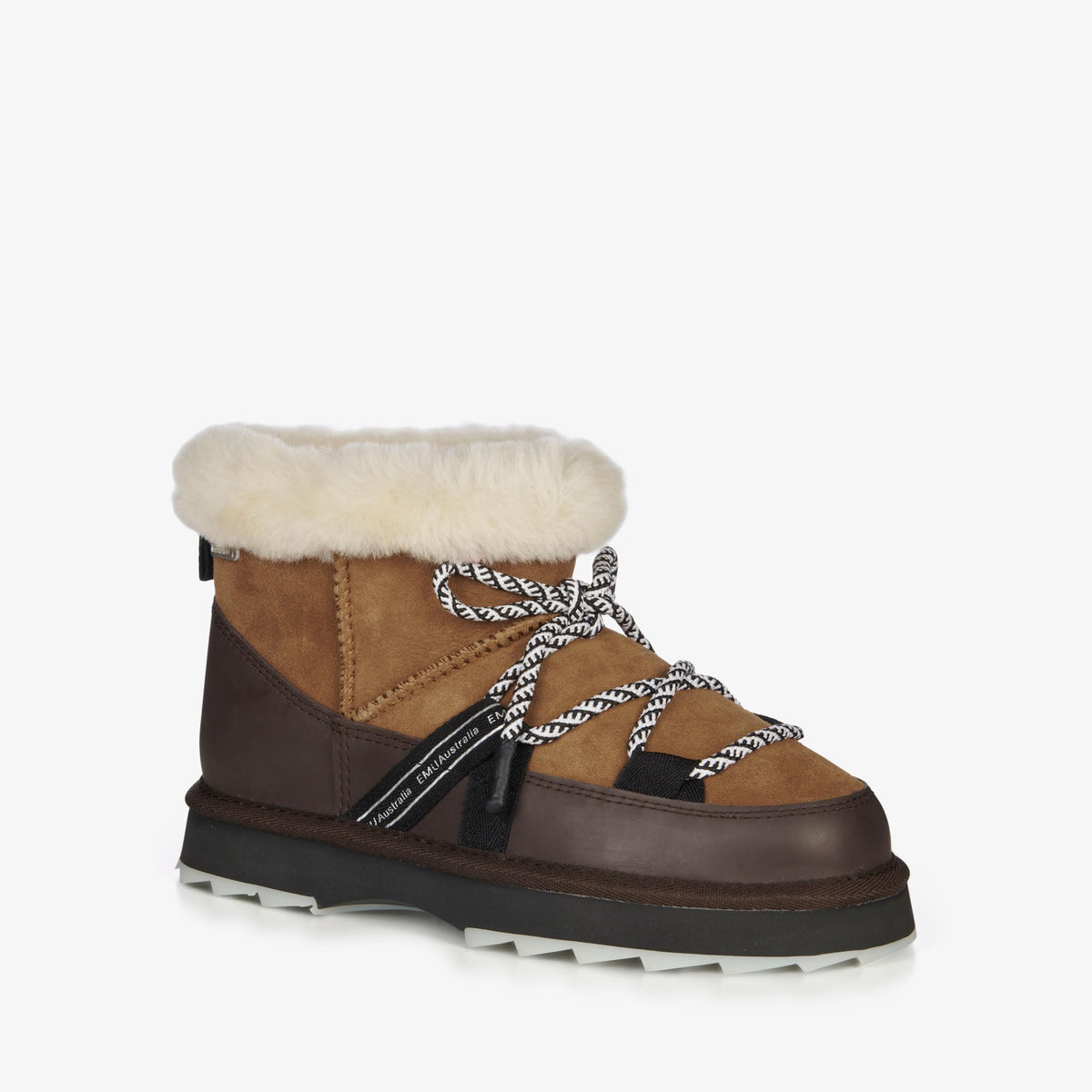Australia - Blurred Micro Womens Boot by EMU – 10, Sheepskin, Chestnut, Model 195283096533