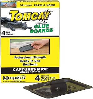 Motomco Tomcat Mouse and Rat Glue Board, 4-Pack